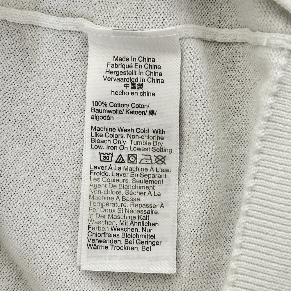 Madewell Button-Front Cardigan in 100% Cotton - White New - Picture 6 of 11